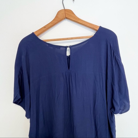 Madewell Blue Dolman Sleeve V Neck Blouse Womens Size Small - Picture 10 of 11